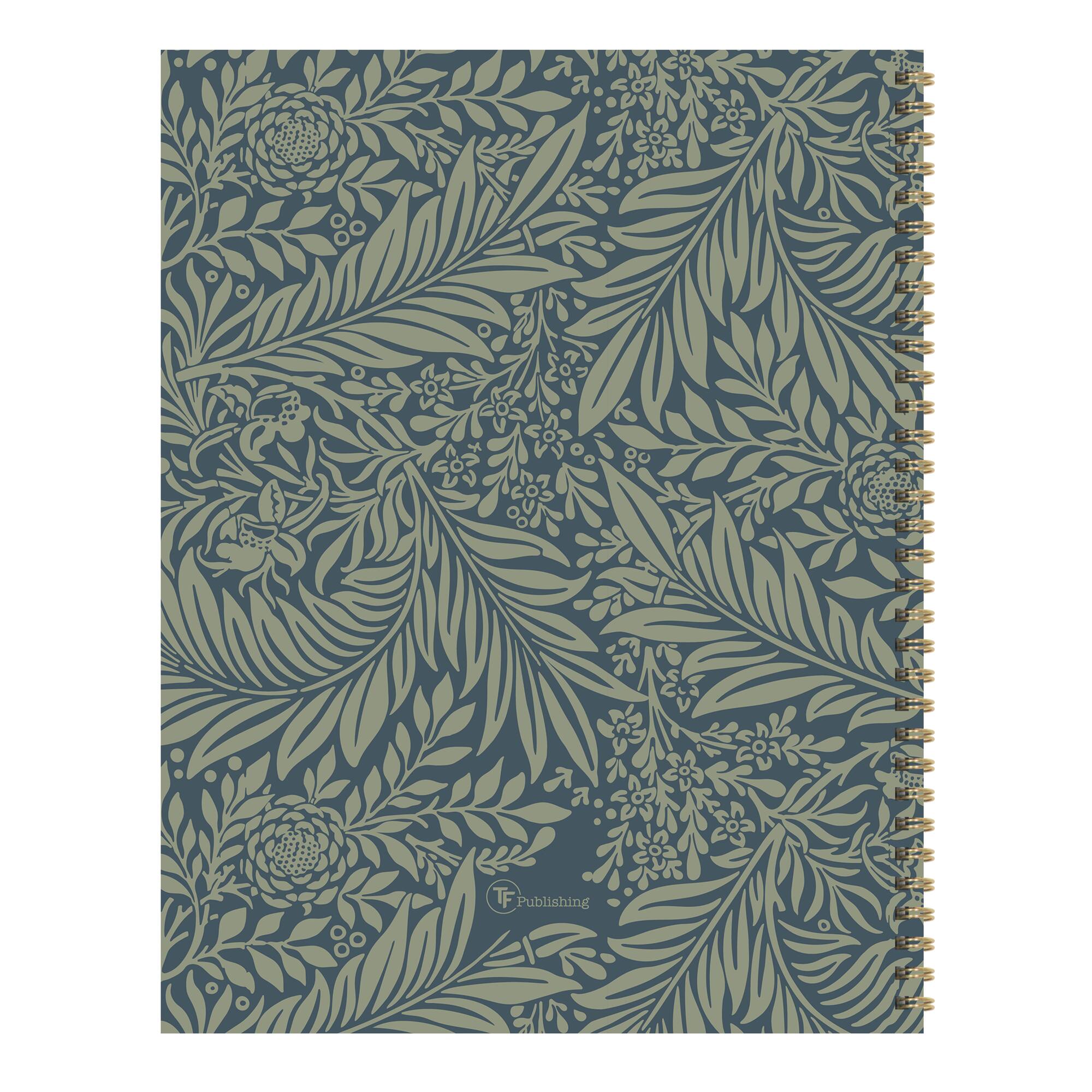 TF Publishing Large Leaf Motif Large Weekly Monthly Planner